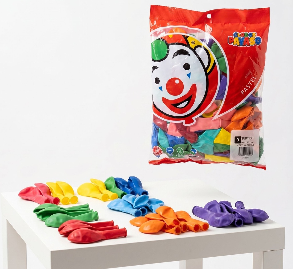 Assorted Colored Balloons (50 Pieces)