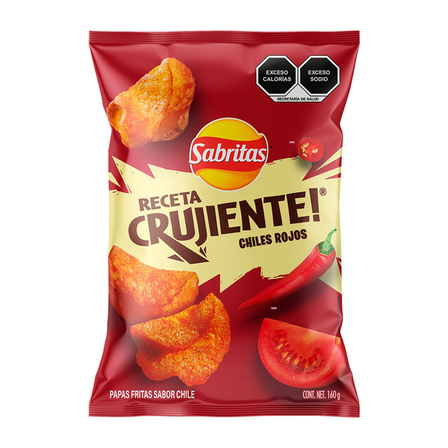 Sabritas Papas con Chiles Rojos (bolsa)
